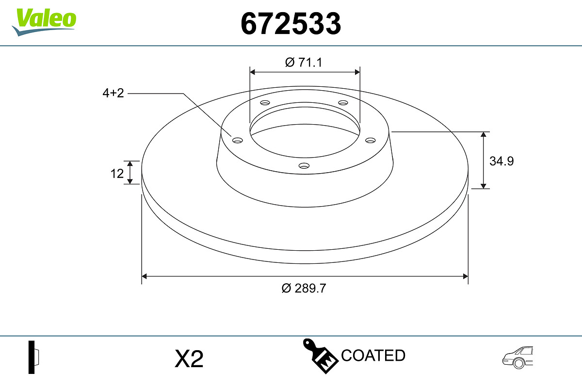 VALEO 672533 COATED...